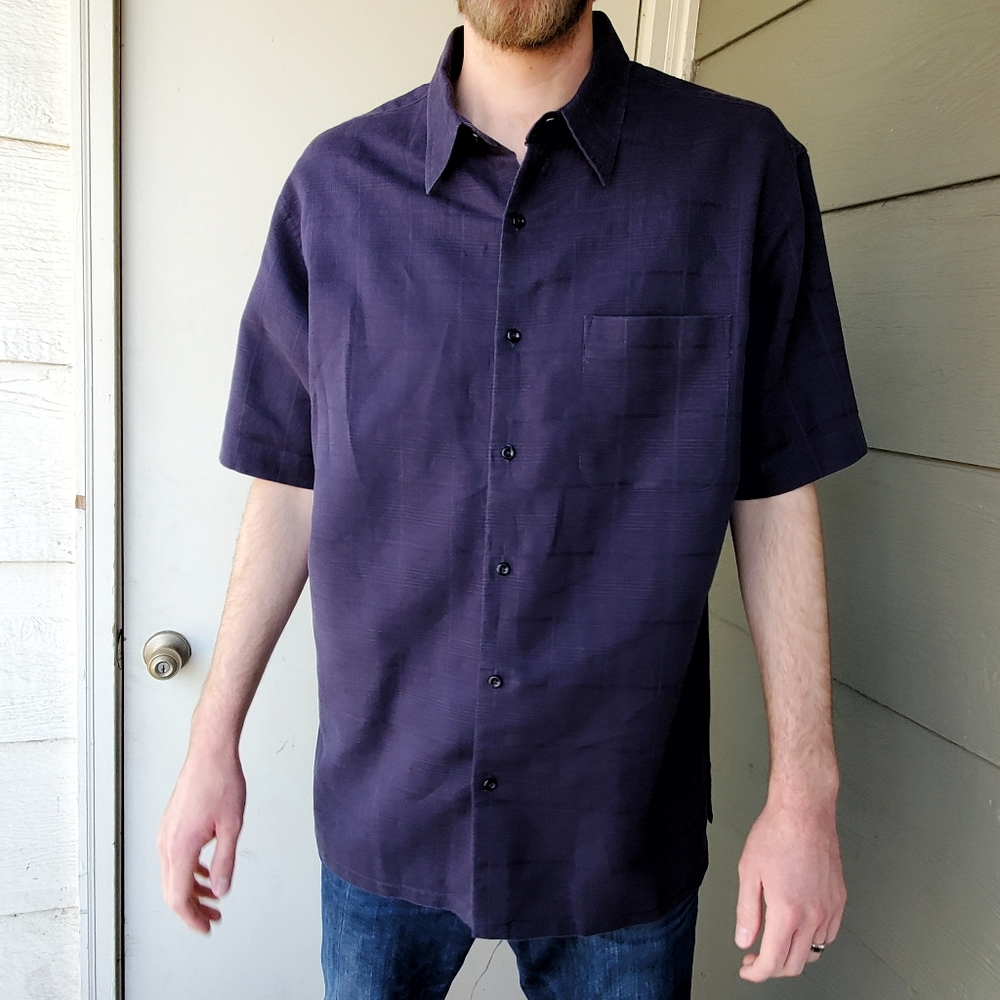 Club Room | Blue Men's Linen Blend Shirt